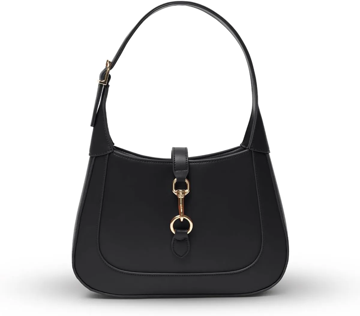 Shoulder Bag for Women - Small Shoulder Purses - Top Handle Structured Handbags - Adjustable Strap Vegan Leather