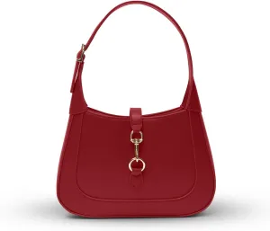 Shoulder Bag for Women - Small Shoulder Purses - Top Handle Structured Handbags - Adjustable Strap Vegan Leather
