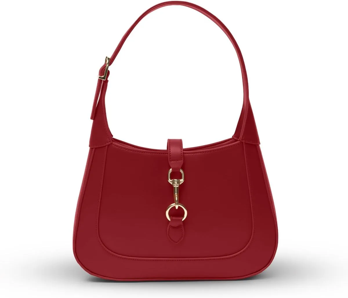 Shoulder Bag for Women - Small Shoulder Purses - Top Handle Structured Handbags - Adjustable Strap Vegan Leather
