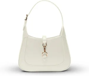 Shoulder Bag for Women - Small Shoulder Purses - Top Handle Structured Handbags - Adjustable Strap Vegan Leather