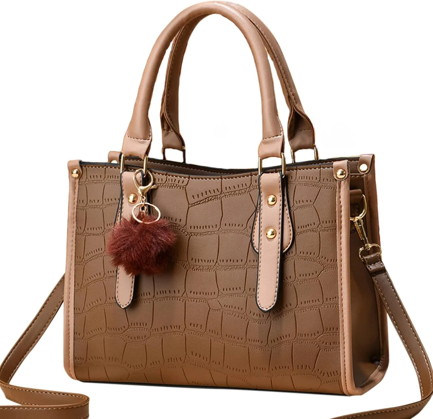Shoulder Bag for Women Womens Fashion Tote Bag Handbags Ladies Purse Satchel Shoulder Bags Tote Leather Bag