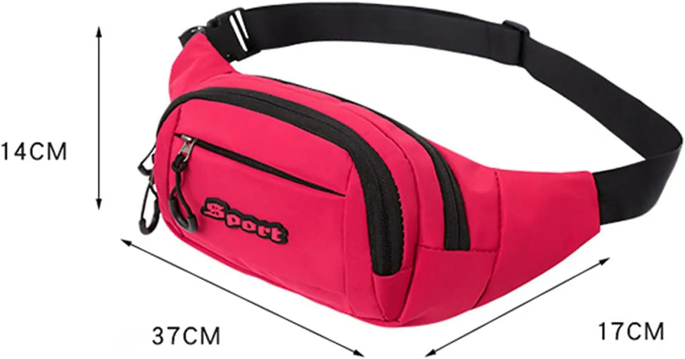 Shoulder Bag Women And Men Shoulder Bag Fashion Simple Solid Color New Pattern Practical (Red, One Size)