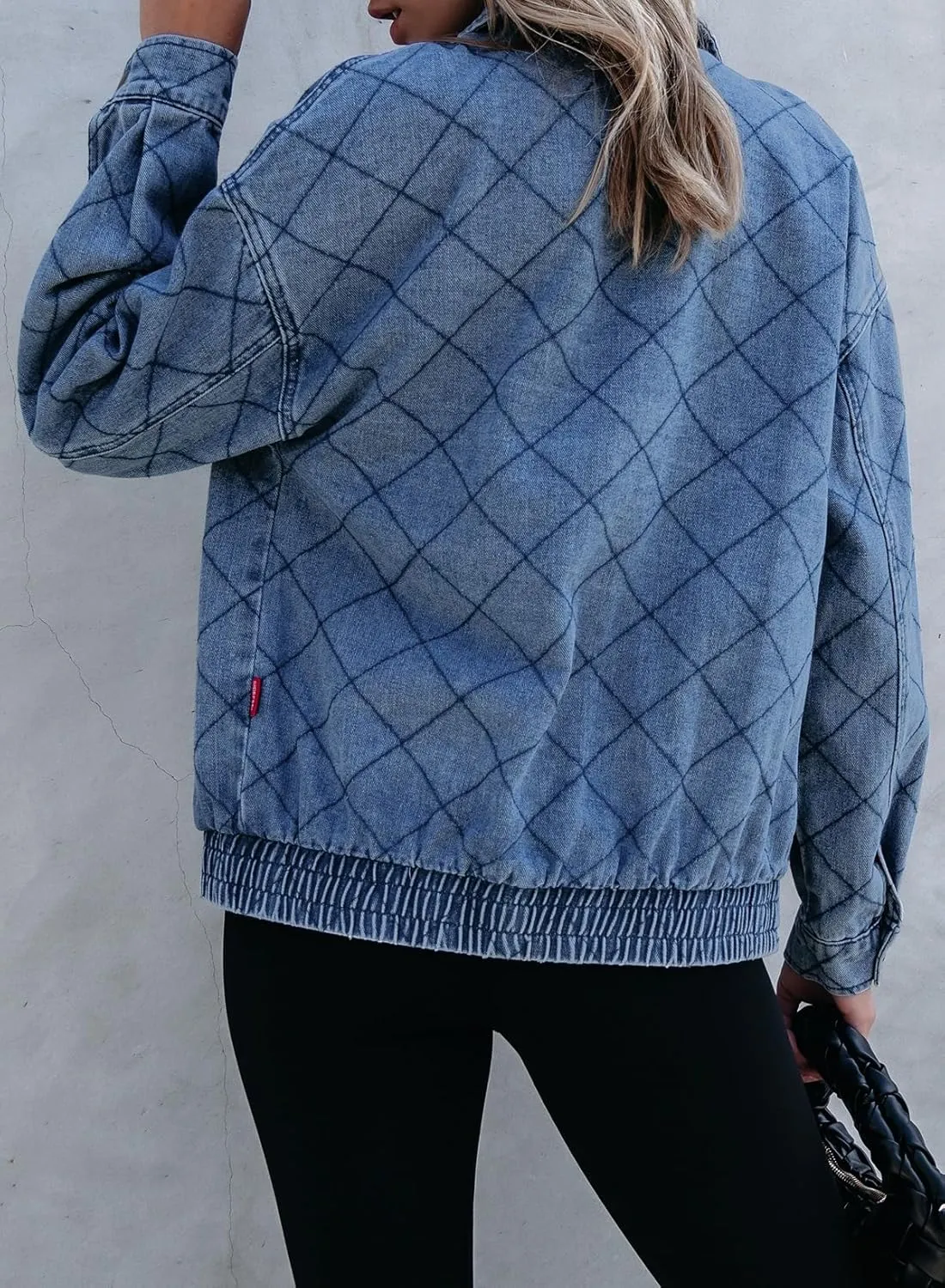 Sidefeel Women's Jean Jacket Long Sleeve Zimbaplatinum Overszied Denim Jackets Shacket Coat Fashion Spring Outfits 2025