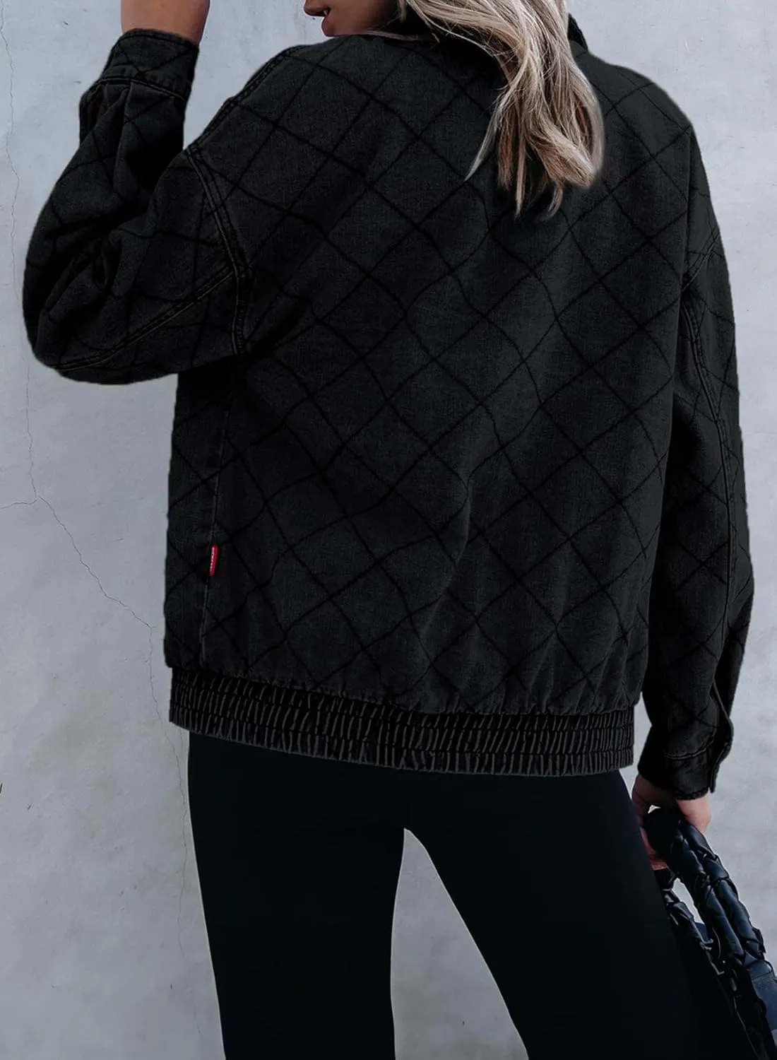 Sidefeel Women's Jean Jacket Long Sleeve Zimbaplatinum Overszied Denim Jackets Shacket Coat Fashion Spring Outfits 2025