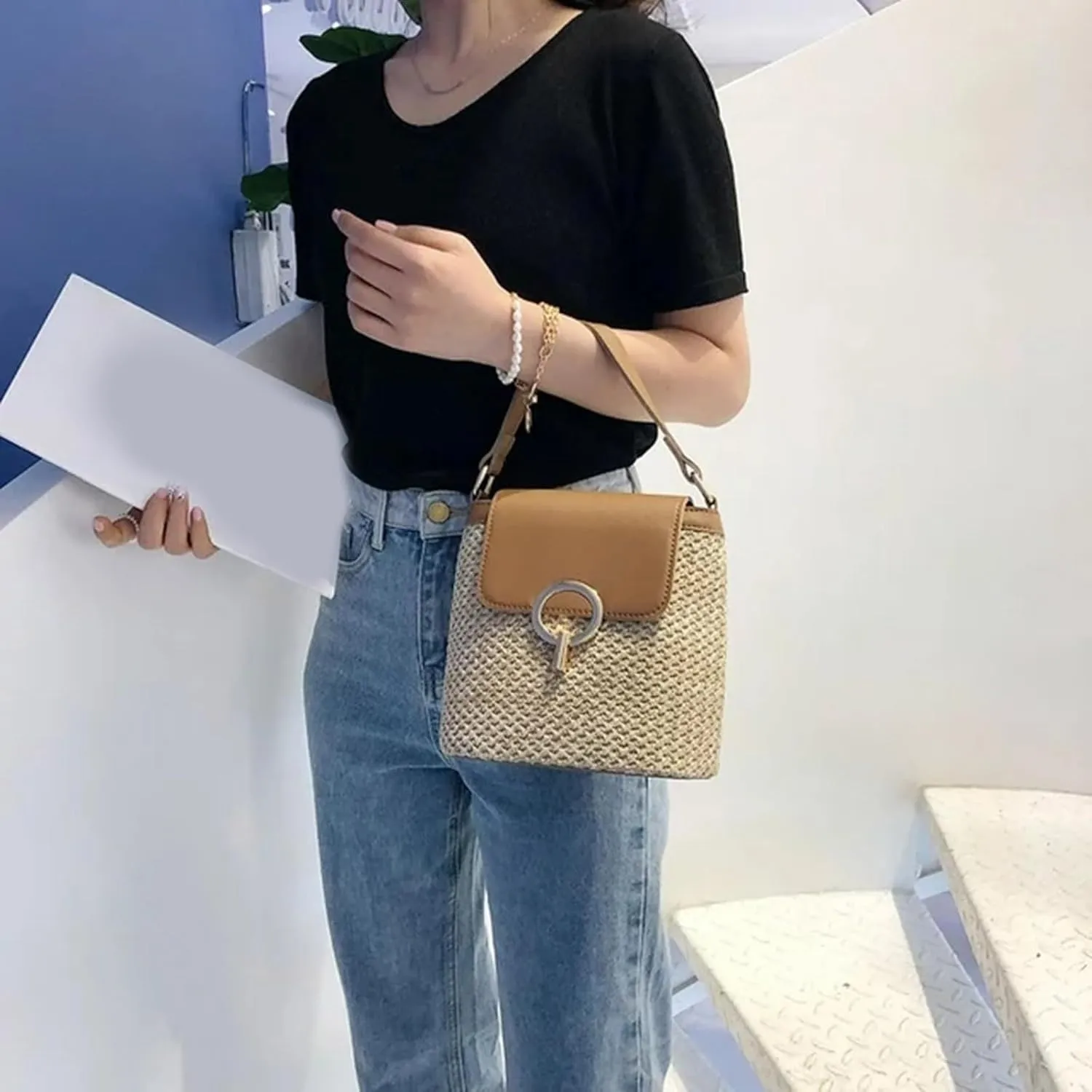 Sling Bags for Women Anti Theft Travel Waterproof Nylon Crossbody Bags for Woman Trendy Beach Accessories(D)