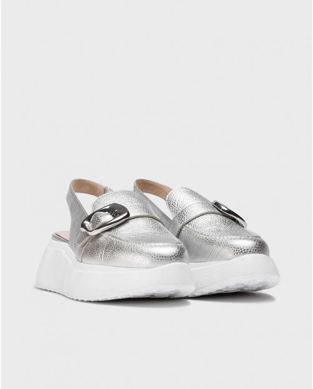 Slingback Shoe - Silver