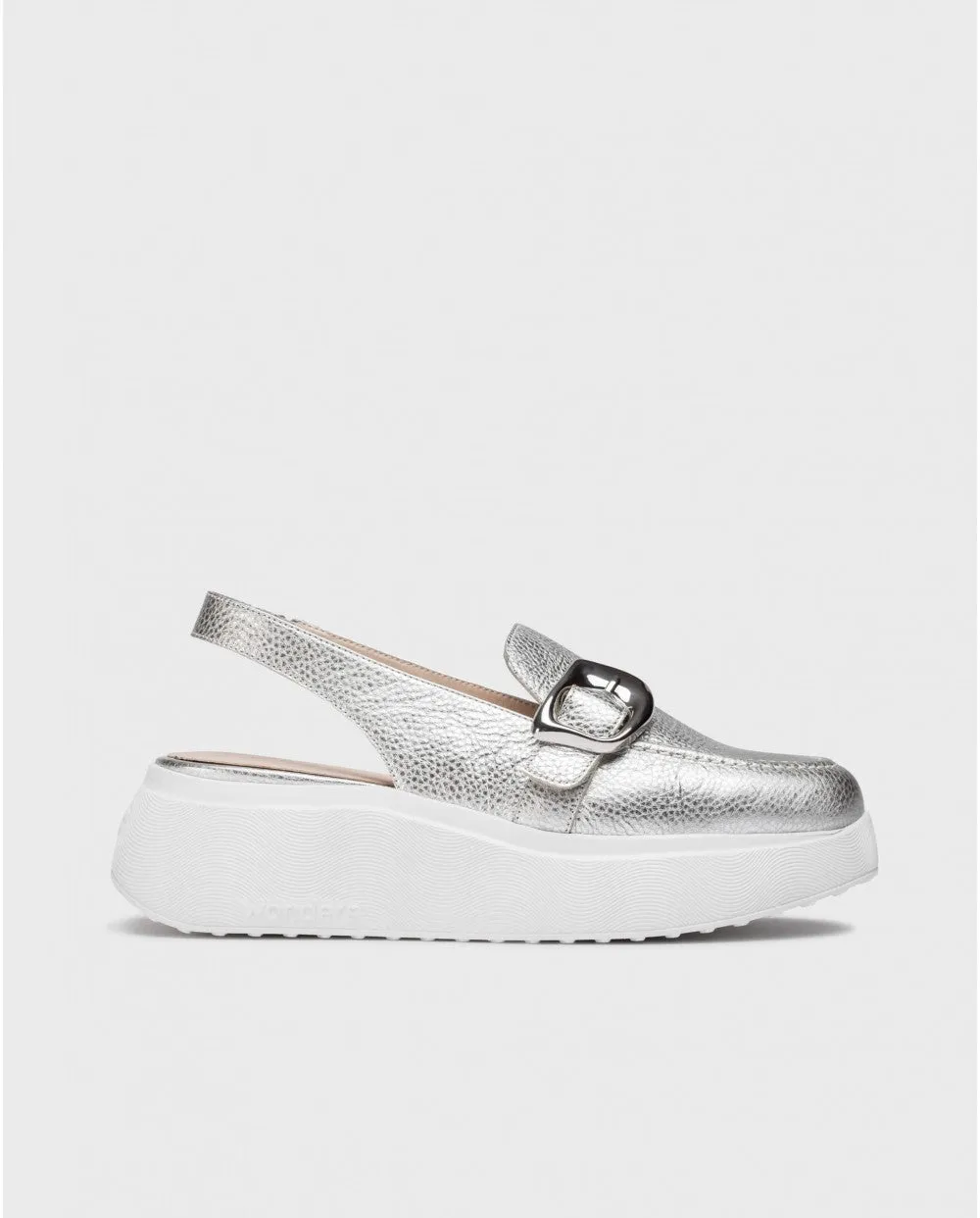 Slingback Shoe - Silver