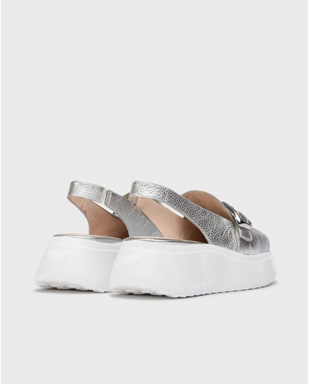 Slingback Shoe - Silver