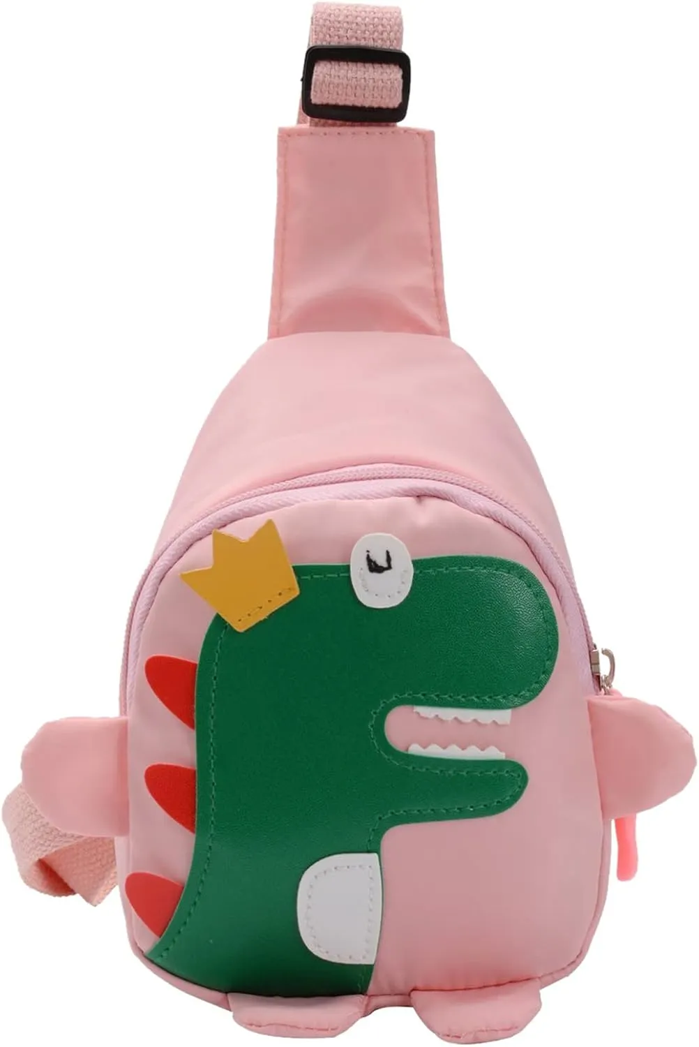 Small Sling Backpack Crossbody Bag Girls And Boys Childrens Fashion Cartoon Dinosaur Chest Bag Nylon Adjustable