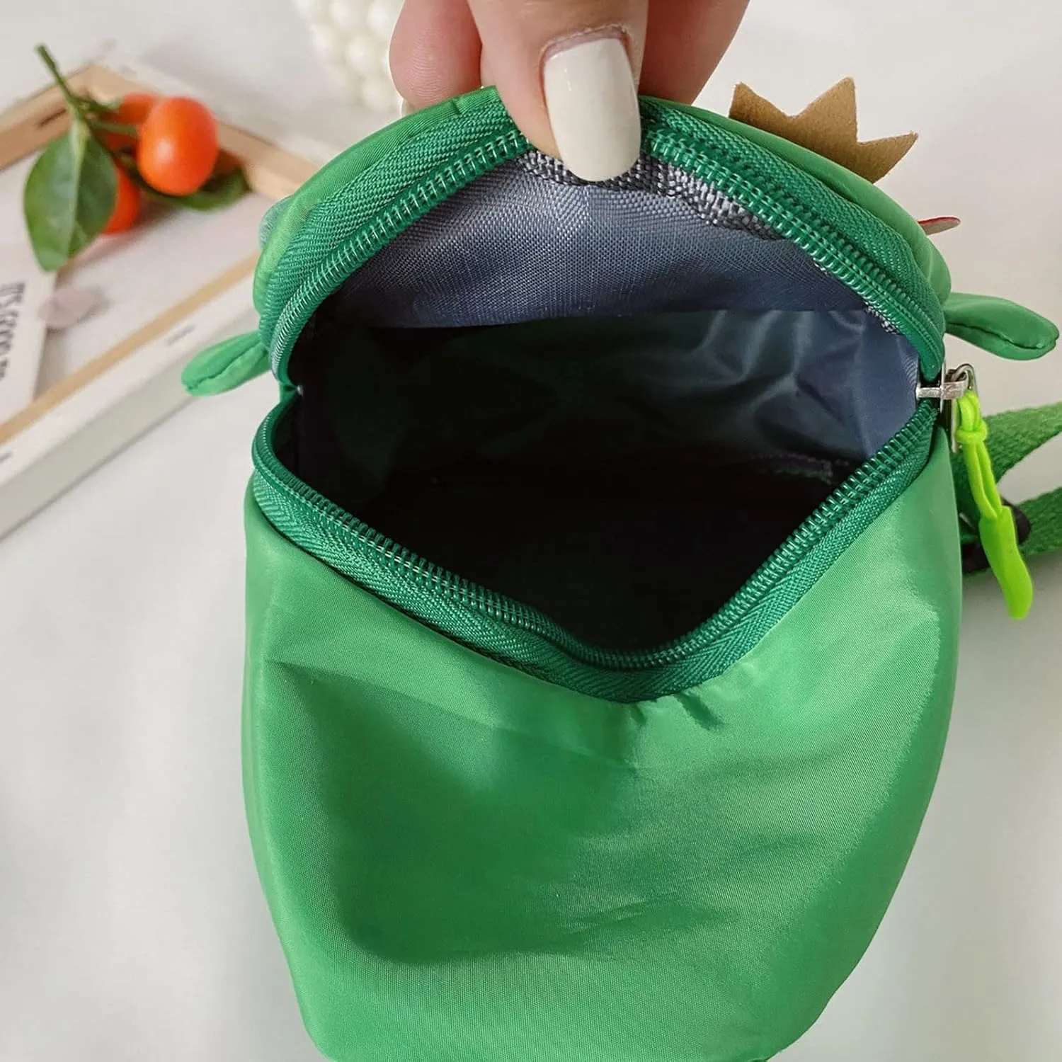 Small Sling Backpack Crossbody Bag Girls And Boys Childrens Fashion Cartoon Dinosaur Chest Bag Nylon Adjustable