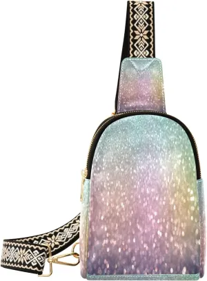 Small Sling Bag Waist Packs Leather Crossbody Packs Chest Bag Light for Women Travel Belt Purse