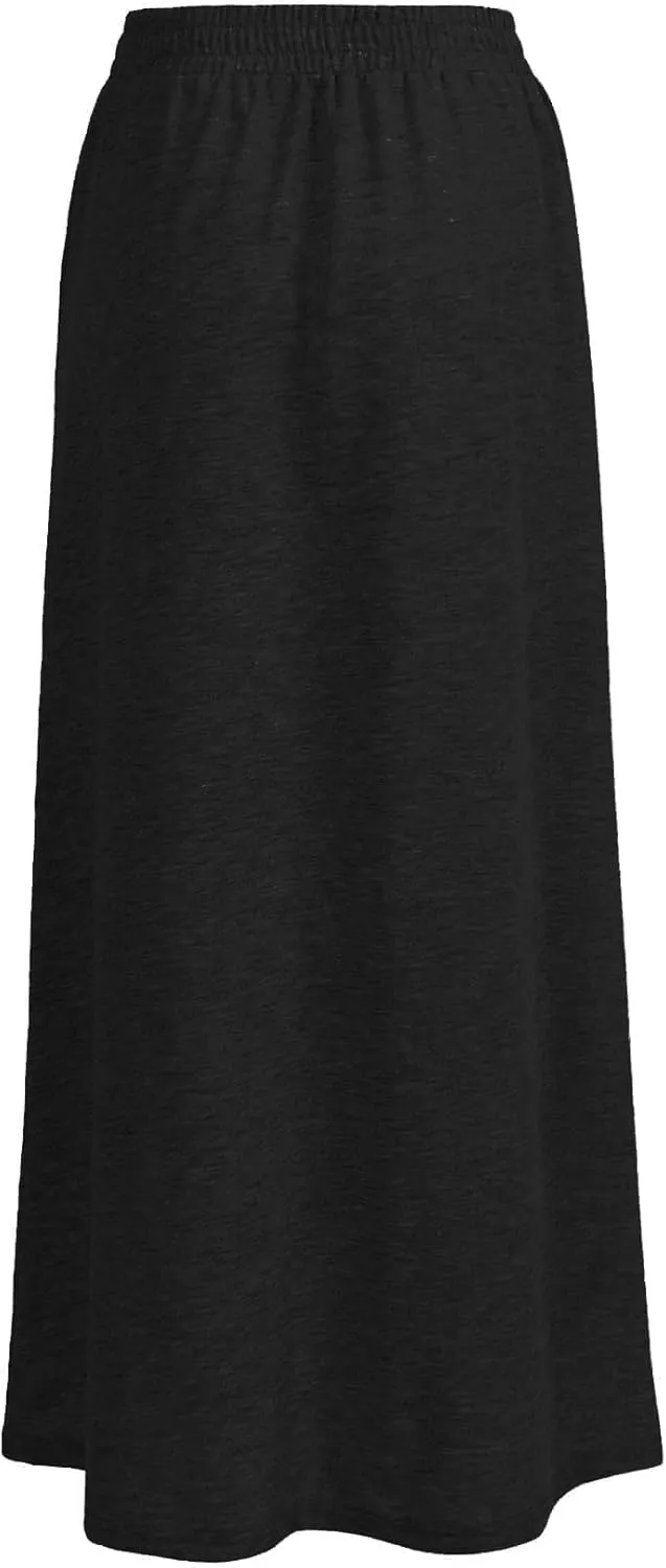 SOFIA'S CHOICE Women's Drawstring Midi Skirts High Elastic Waist Skirt