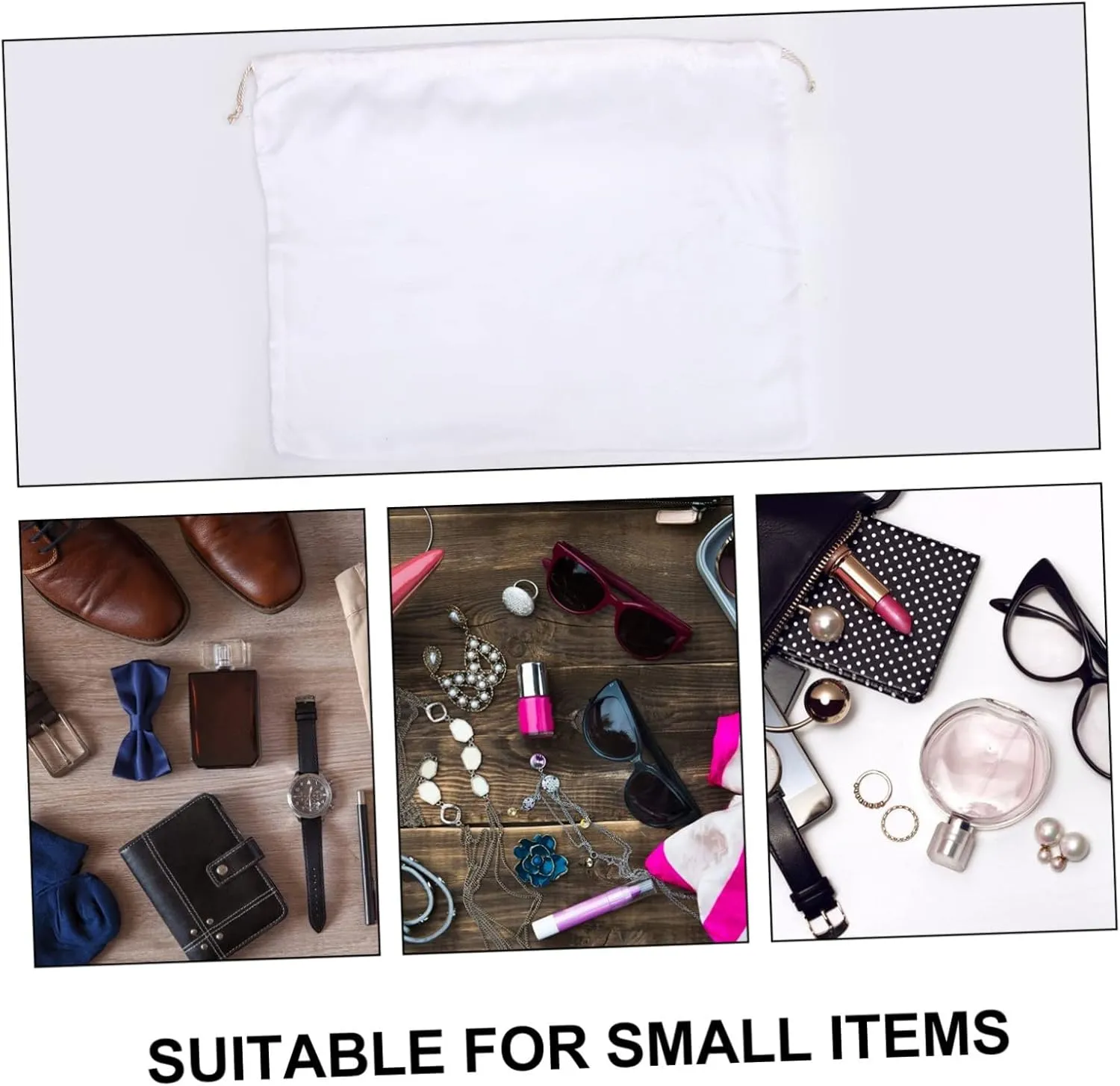 SOIMISS Practical Storage : 2 Pack Drawstring Bag Black for Household Quilt and Toy Storage