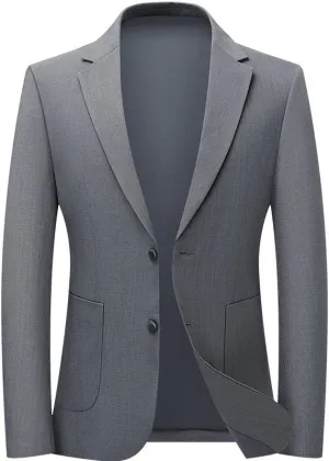 Spring Autumn Men's Long-sleeve Suit Jacket Wedding Prom Formal Suit Coats for Men Classic Business Casual