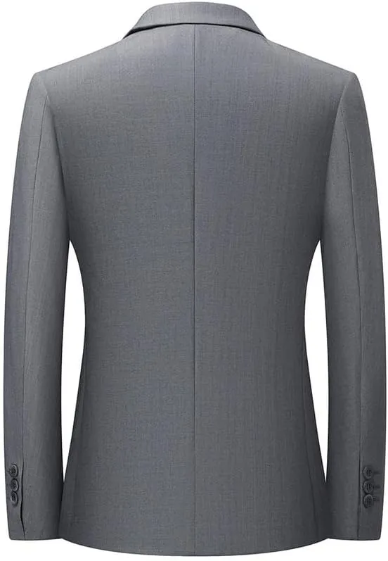 Spring Autumn Men's Long-sleeve Suit Jacket Wedding Prom Formal Suit Coats for Men Classic Business Casual
