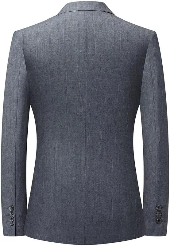 Spring Classic Mens Formal Wedding Blazers Two Button Lightweight Sport Coats Stylish Slim Fit Mens Suit Men's