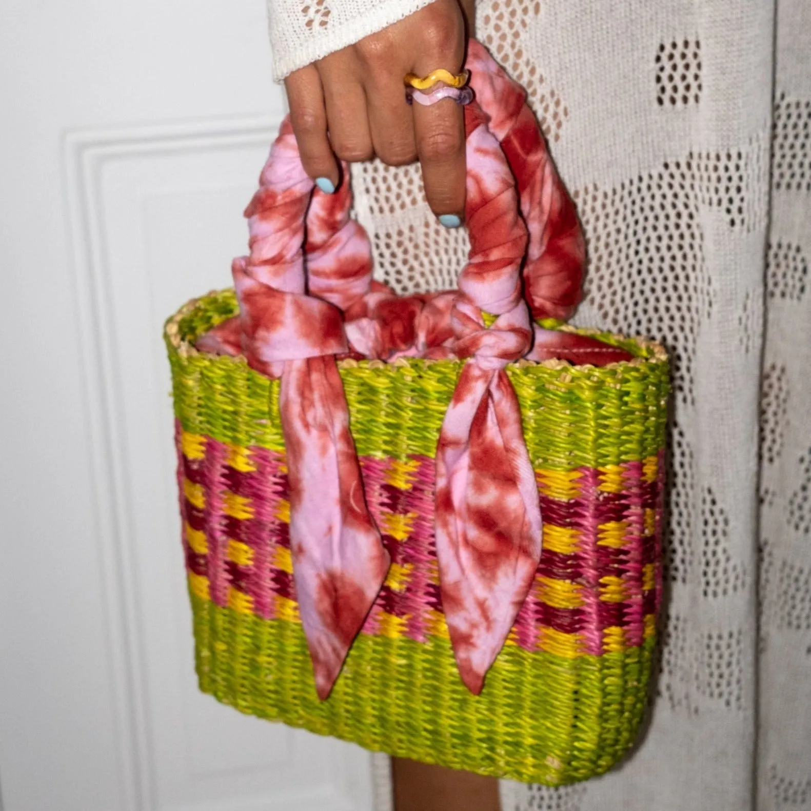 Square Small Bag - Green