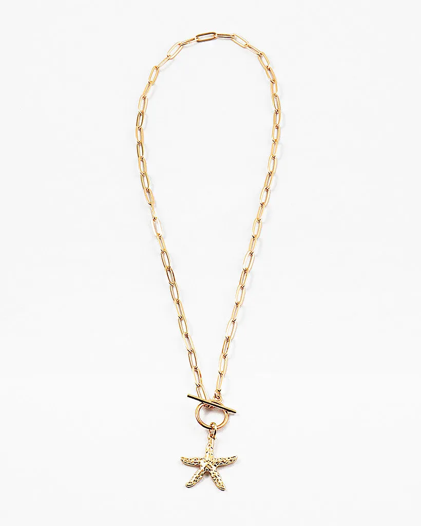 Starfish Necklace with Toddle Closure