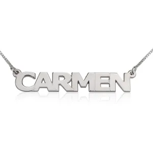 Sterling Silver Name Necklace - Personalized Name Pendant - Gold Nameplate Necklace - Personalized Jewelry - Gold Women Jewelry Gift