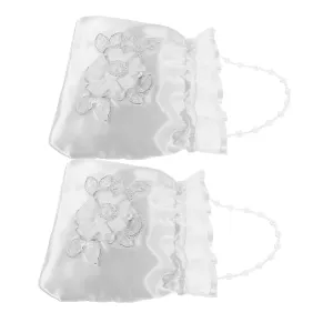 Stylish Bridal Tote Wedding Day Purse Bridesmaid Bag Drawstring Money Bag for Bride
