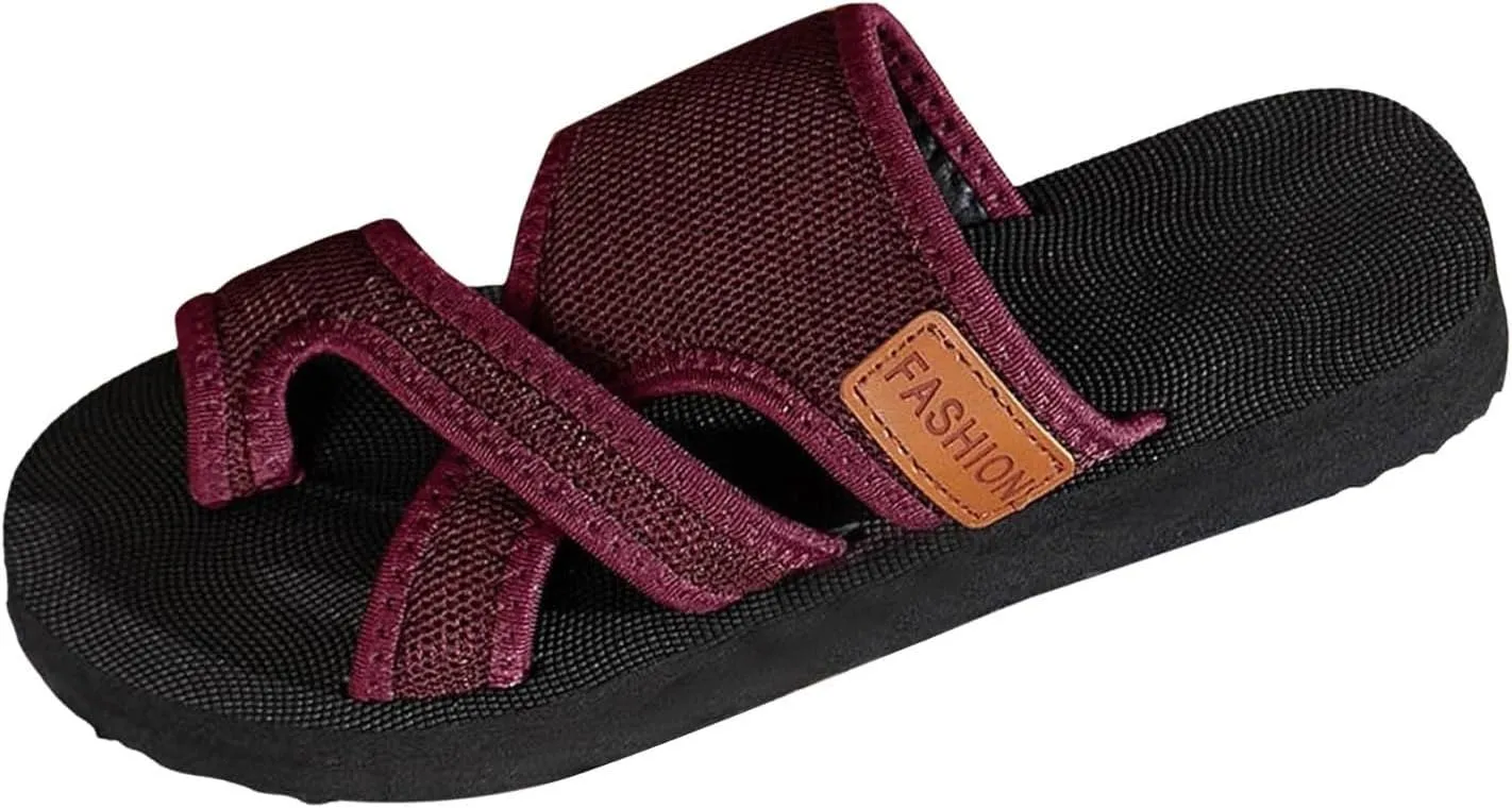Summer Sandals for Women 2025 Extra Wide Beach Breathable Comfortable Mesh Hollow Mesh Slide Sandls Orthopedic Shoes