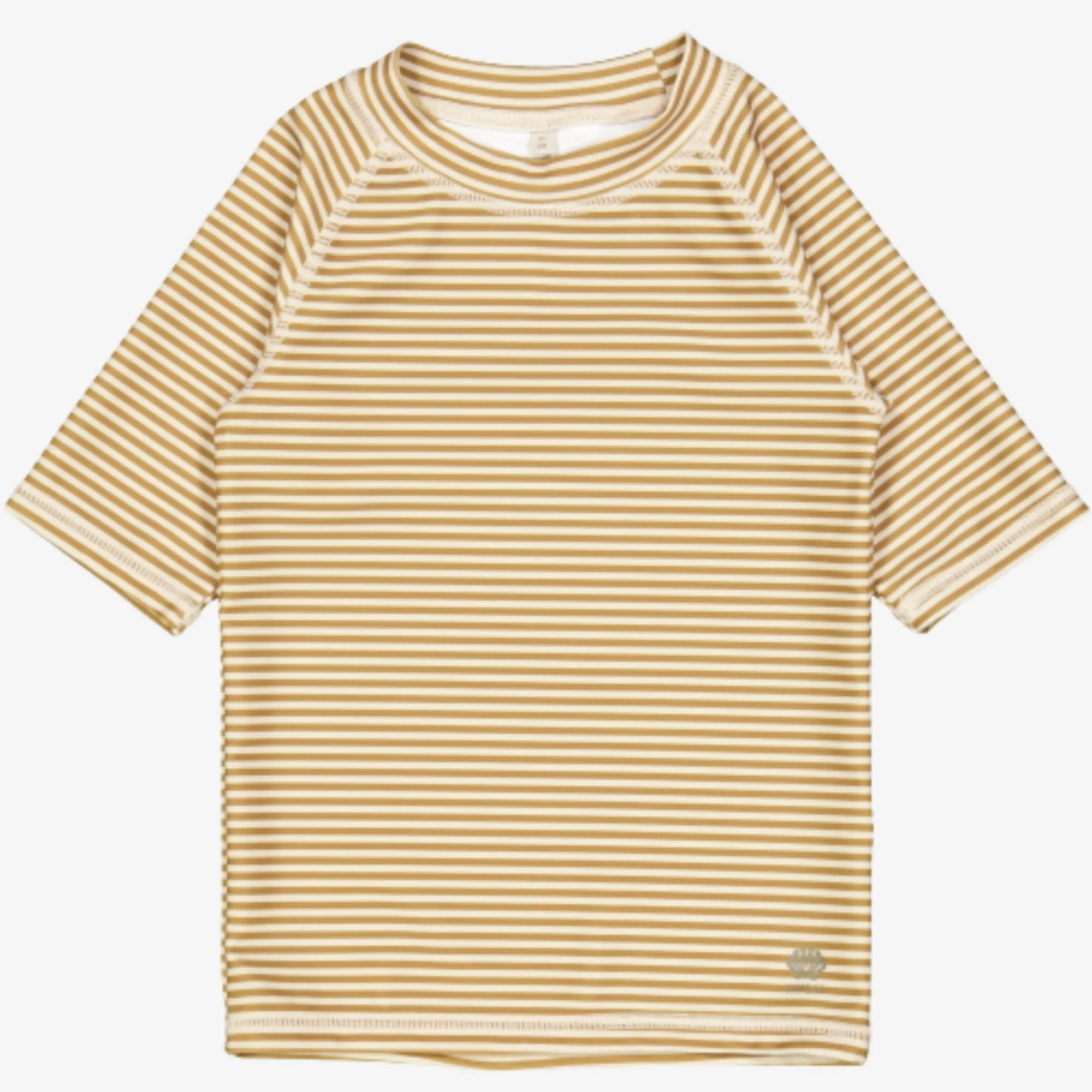 Swim T-Shirt Jackie SS - golden green stripe