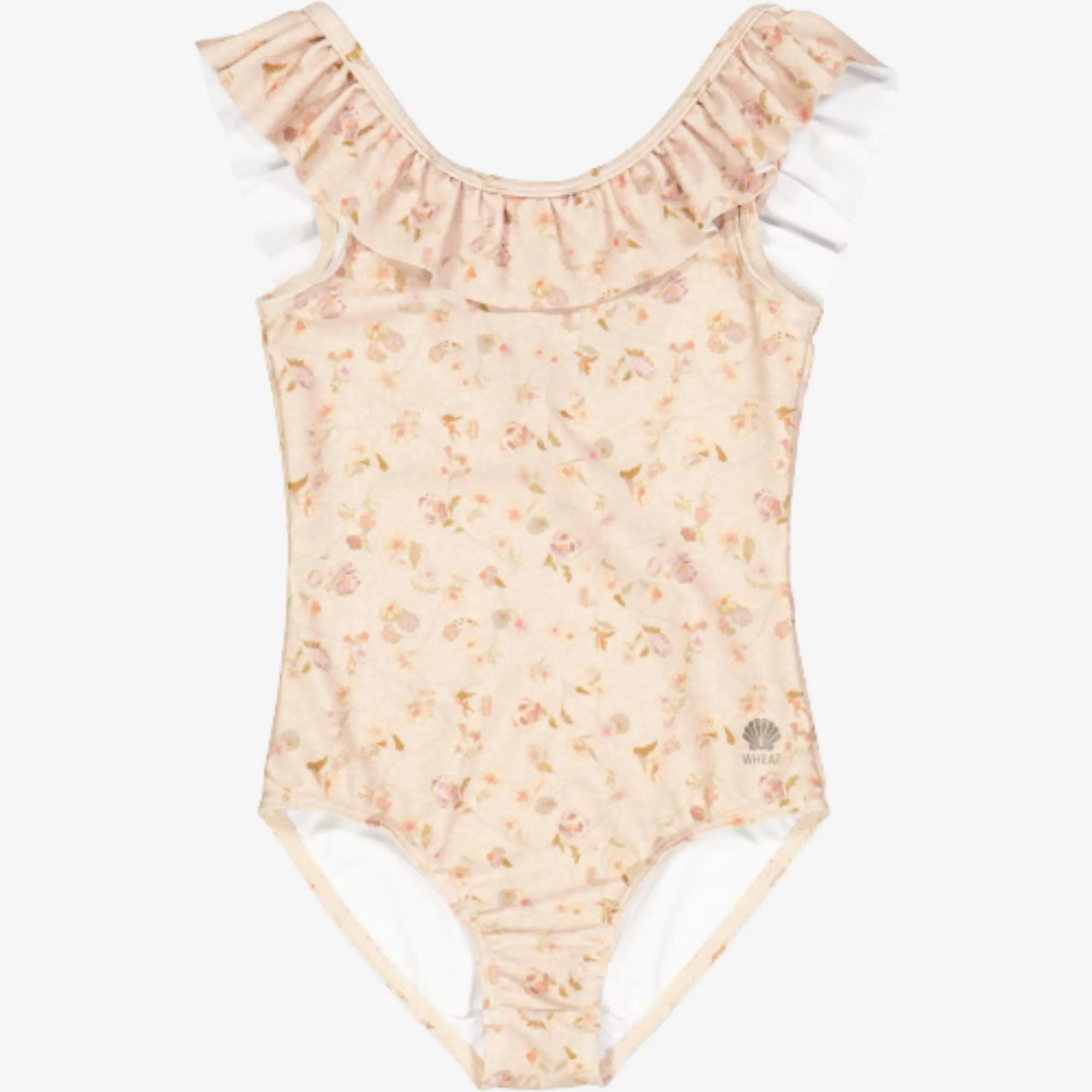 Swimsuit Marie-Louise - purple poppy flowers