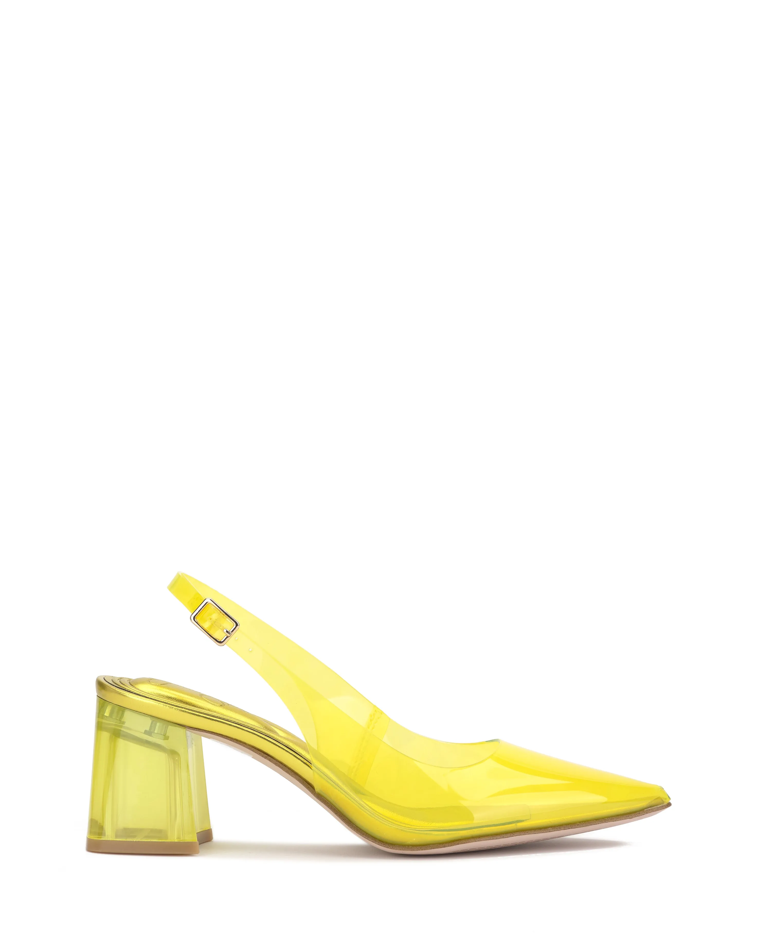 Syrina Slingback Pump in Bright Yellow