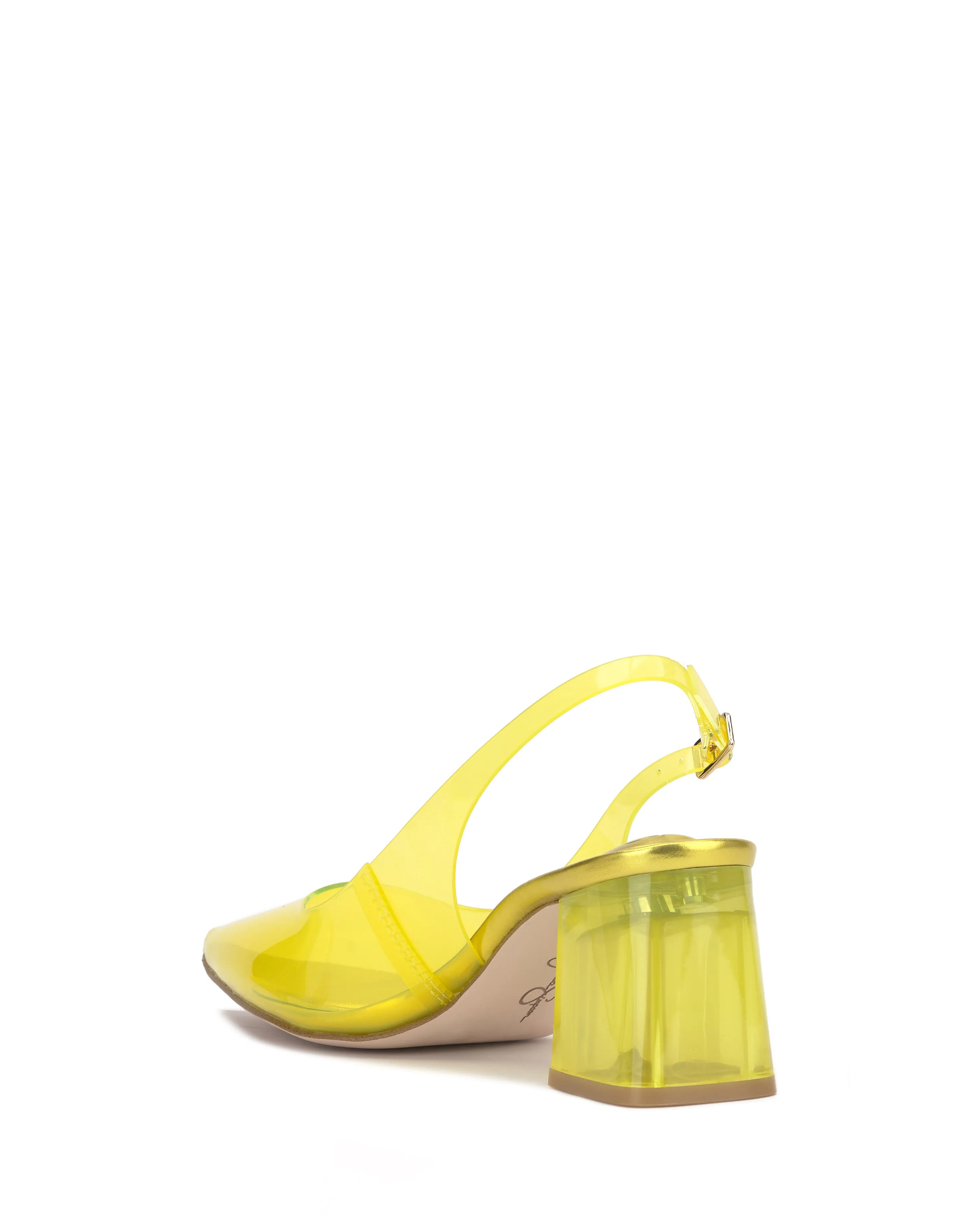 Syrina Slingback Pump in Bright Yellow