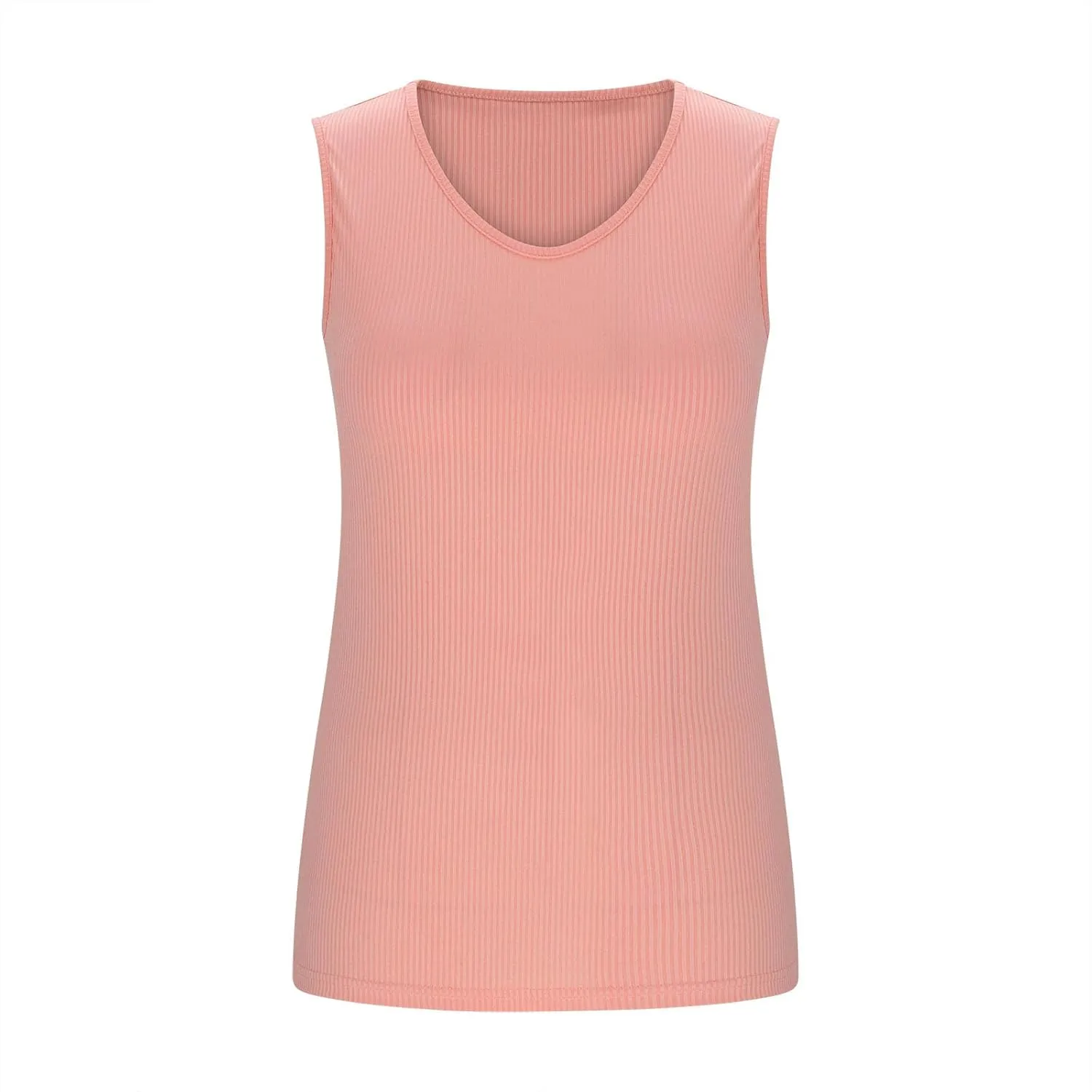 Tank Top with Built in Bra for Women Loose Fit Summer Casual Shirt Scoop Neck Trendy Sleeveless Ladies Clothes