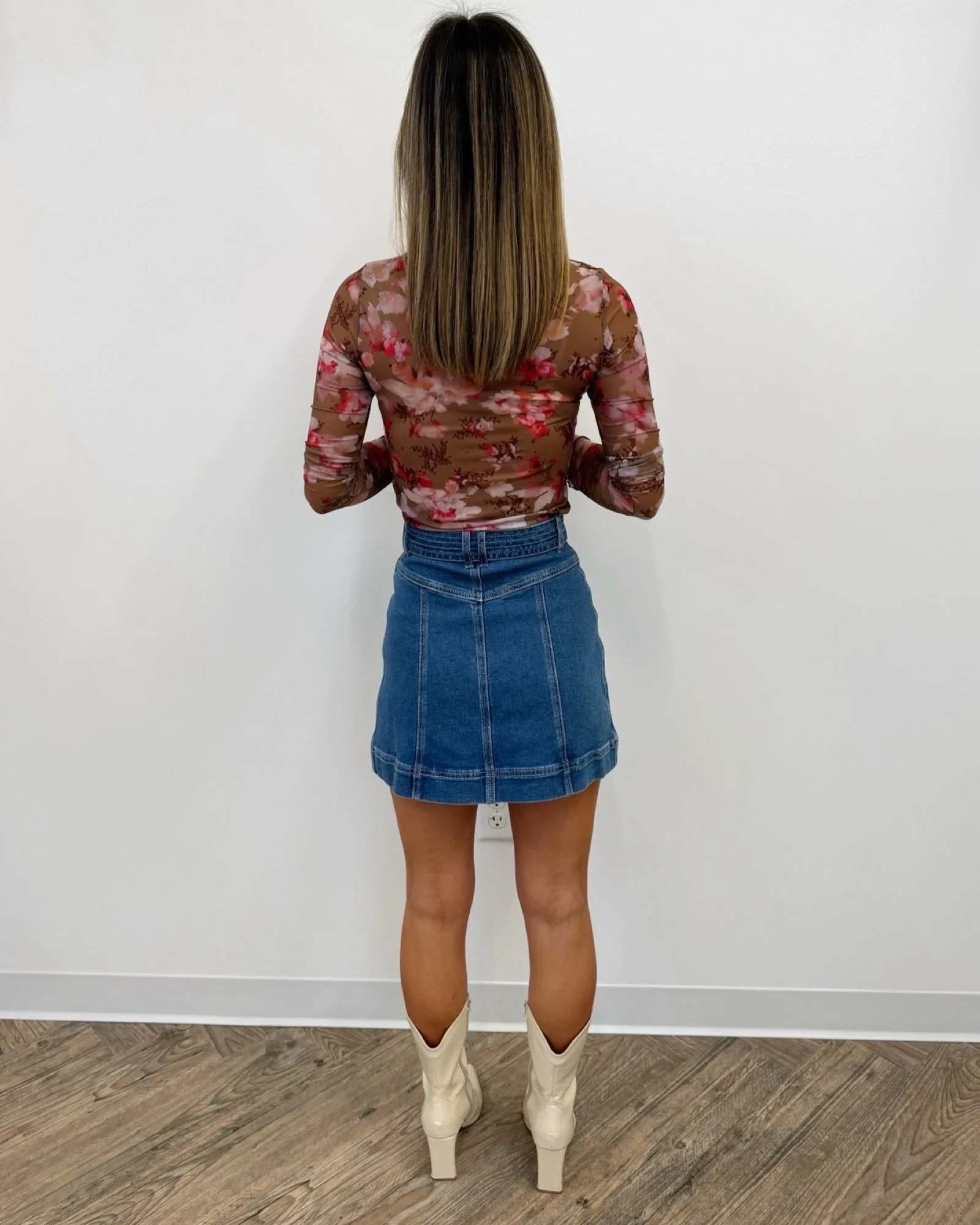 Tatiana Denim Mini Skirt
