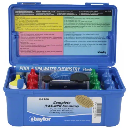 Taylor Complete Bromine FAS-DPD Test Kit - High Range K-2106