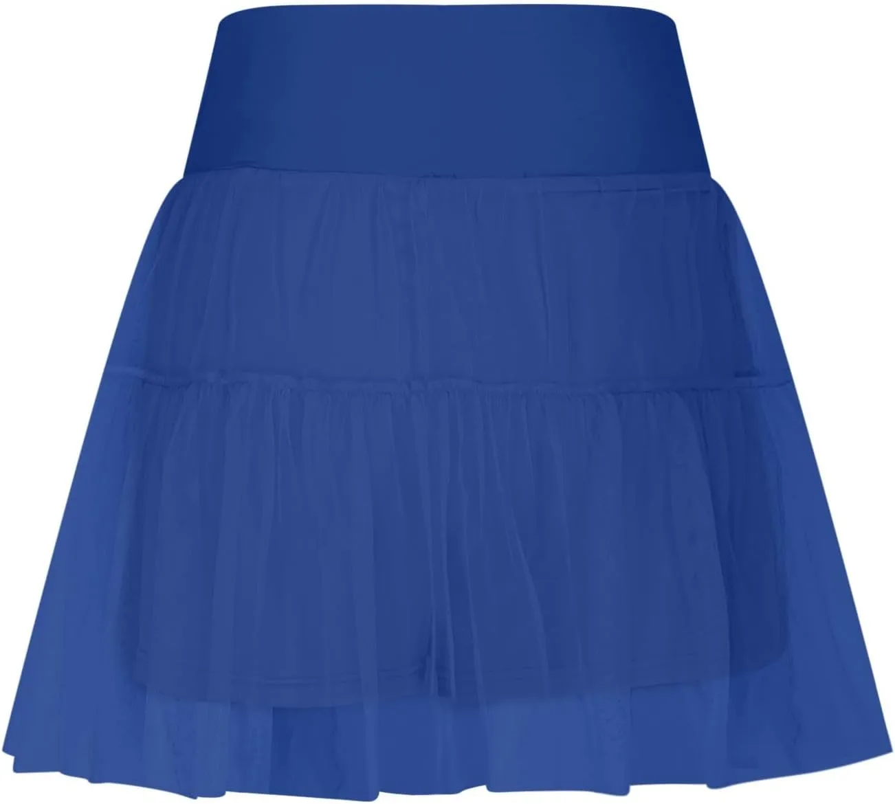Tennis Skirts for Women Golf Skater Athletic Skirt with Shorts Underneath Crossover Pleated Tulle Skort with Pocket