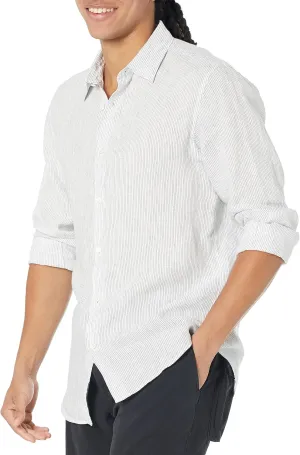 Theory Men's Irving Relaxed Linen Shirt