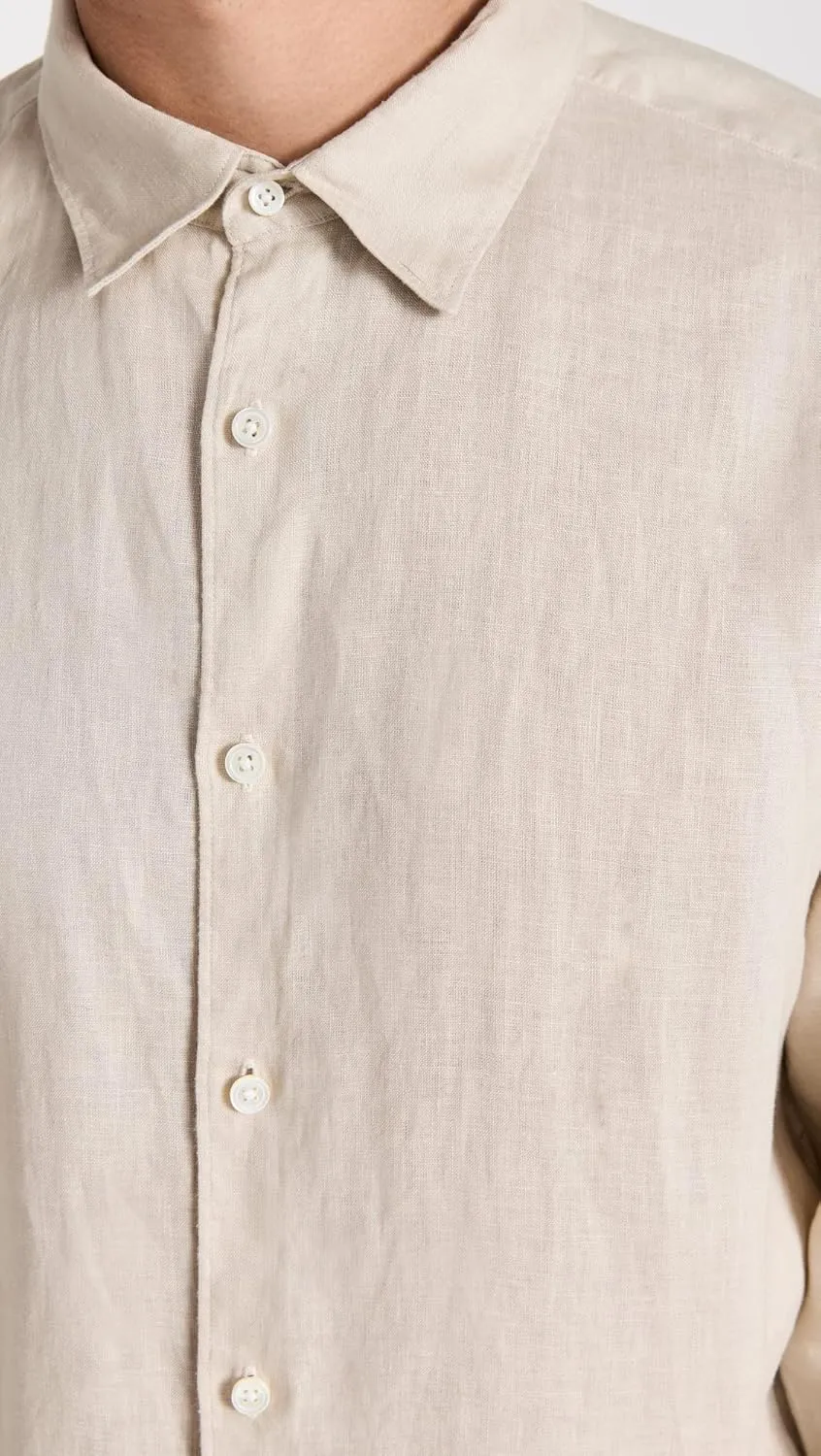 Theory Men's Irving Relaxed Linen Shirt