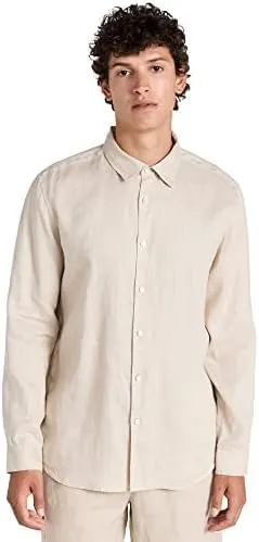 Theory Men's Irving Relaxed Linen Shirt