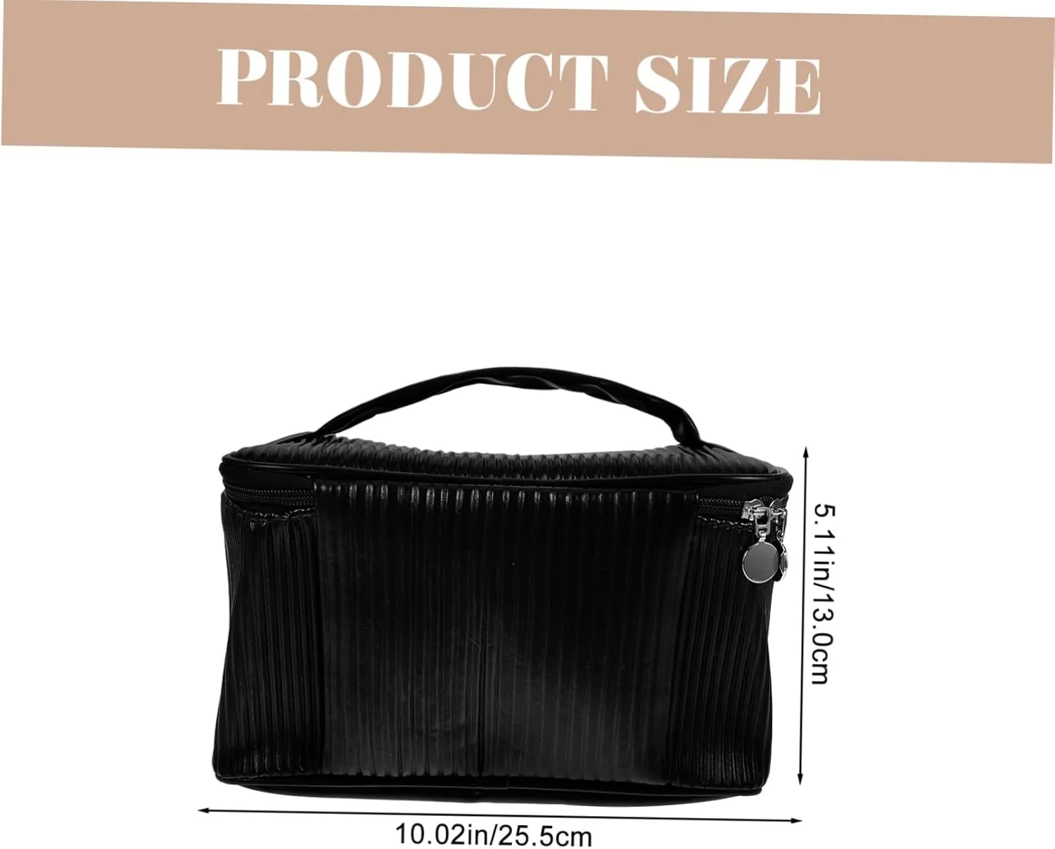 Toiletry Bag Travel Bag Women's Makeup Bag Portable Cosmetic Bag Pockets for On-the-go Stylish and Practical Pu Leather Large Capacity