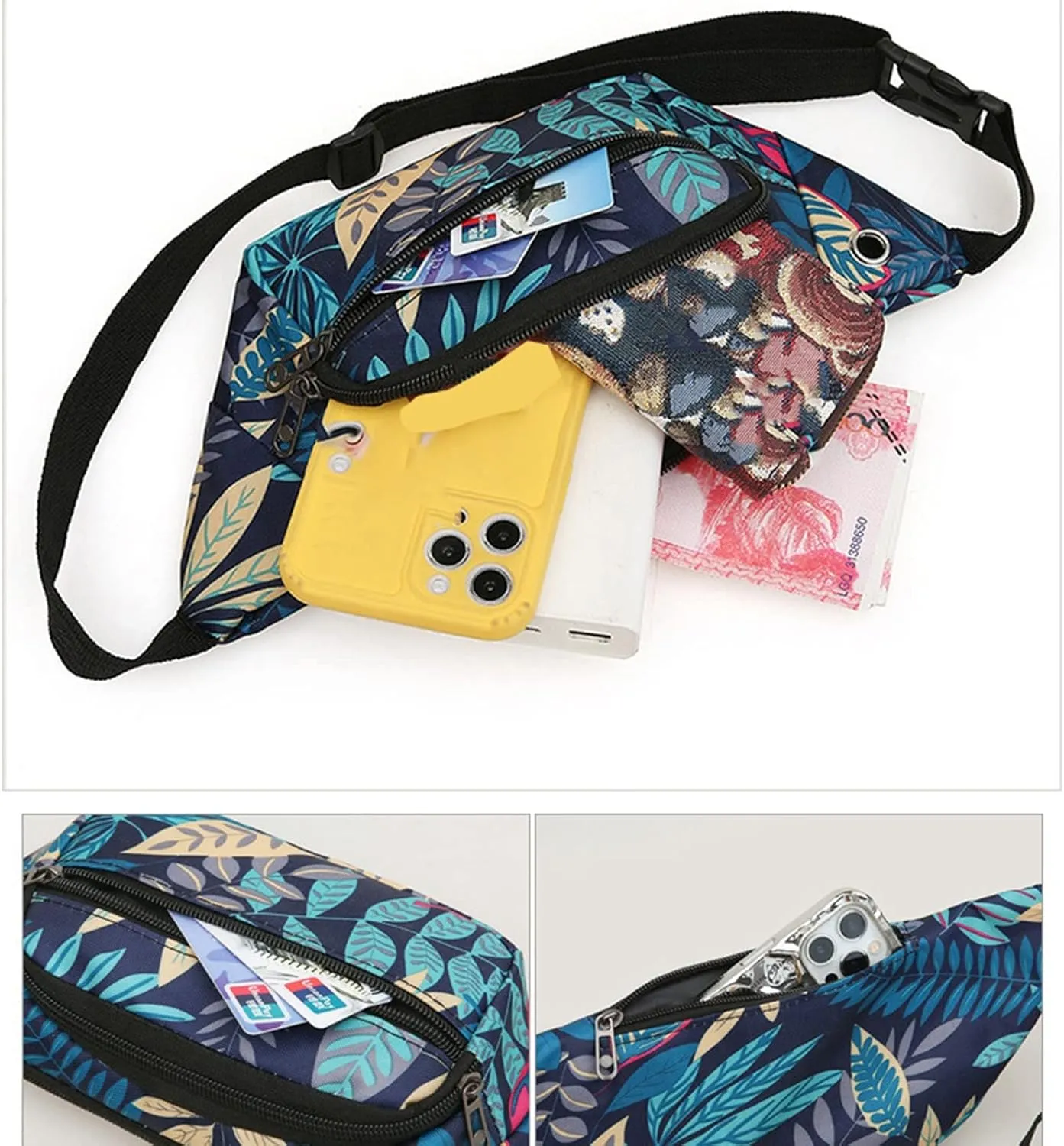 Tote Bag and Wallet Shoulder Running Waist Bag Functional Men And Women Sports Ultra Thin Water Bottle