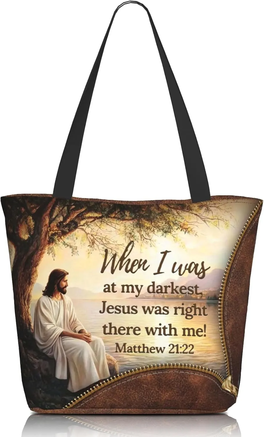 Tote Bag For Women, Tote Bag With Zipper Large Shoulder Bag For Women Travel, Work, Office, College, Nursing