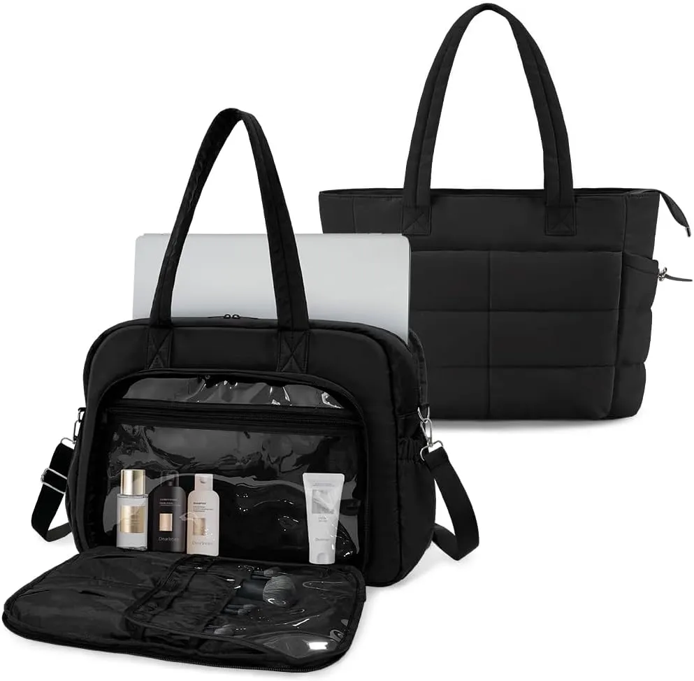 Tote Bags For Women Puffer Shoulder Bag Quilted Satchel Handbags For Work,Travel, Gym, Light Waterproof