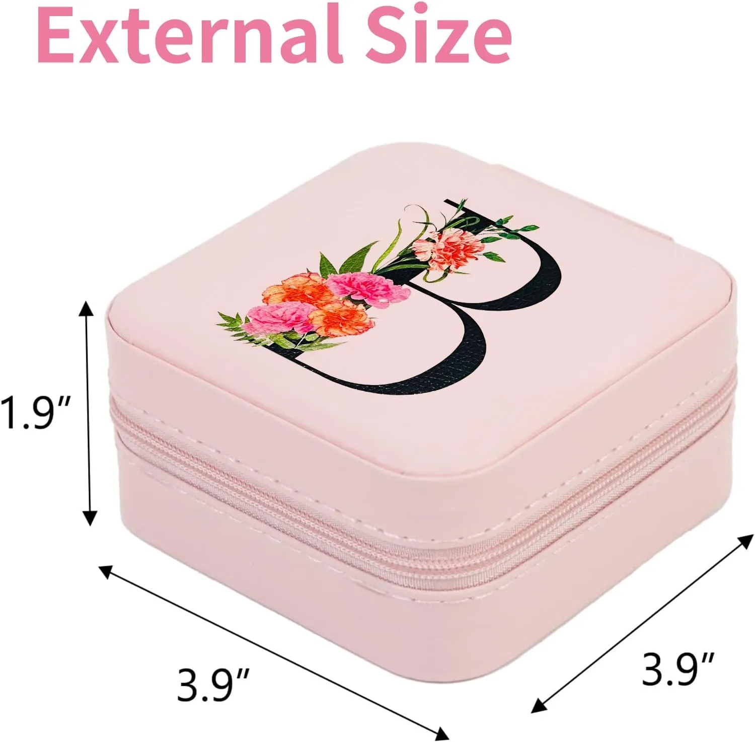 Travel Jewelry Case Jewelry Box, Travel Essentials Accessories for Women, Ring Necklace Earring Jewelry Holder Organizer Box with Mirror, Gifts for Women Girl Mom Grandma Birthday Christmas