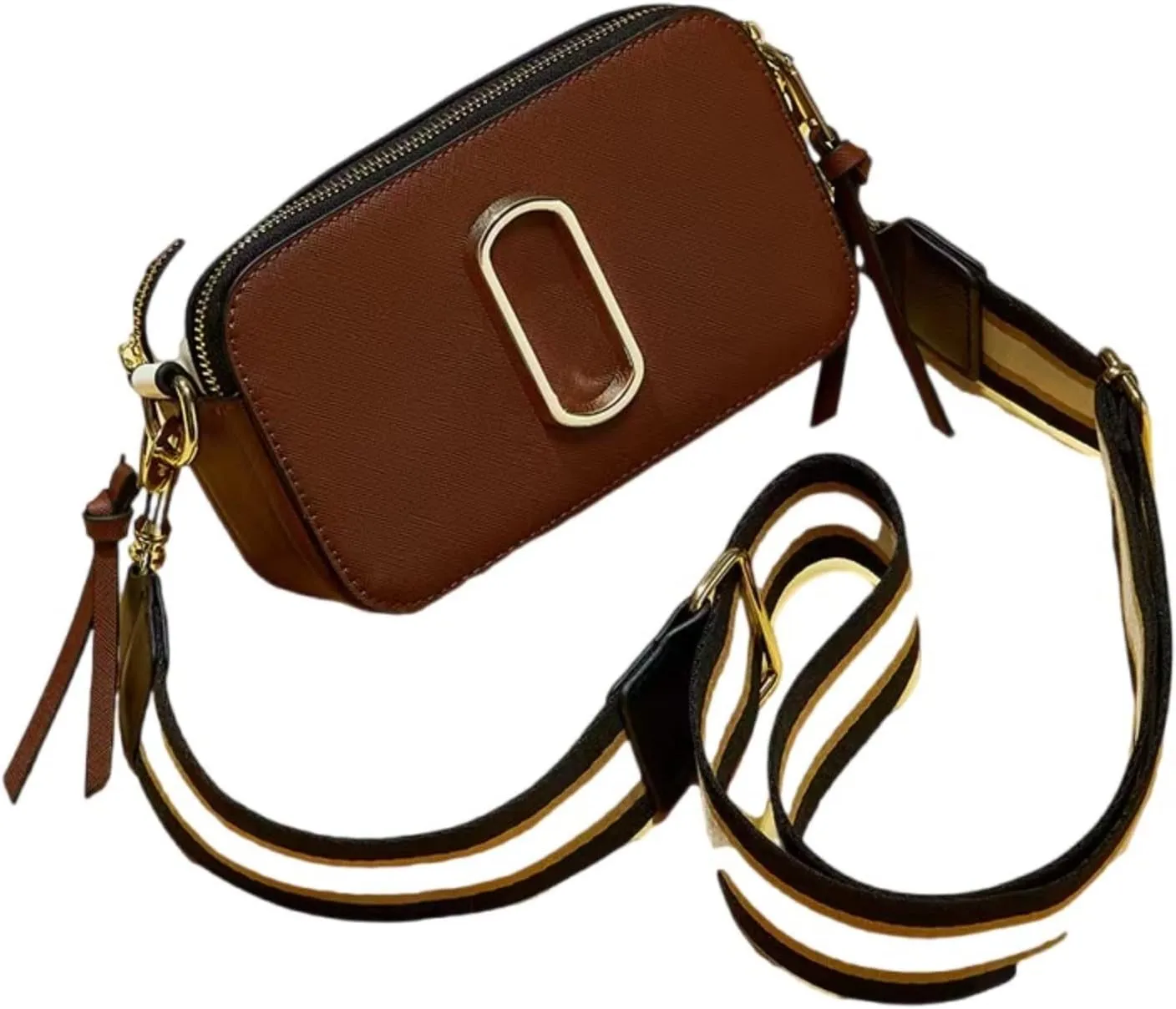 Trendy 2025 Snapshot Crossbody Bag for Women - Small Thick Strap Multi-Functional Clutch & Shoulder Bag Purse, Beige