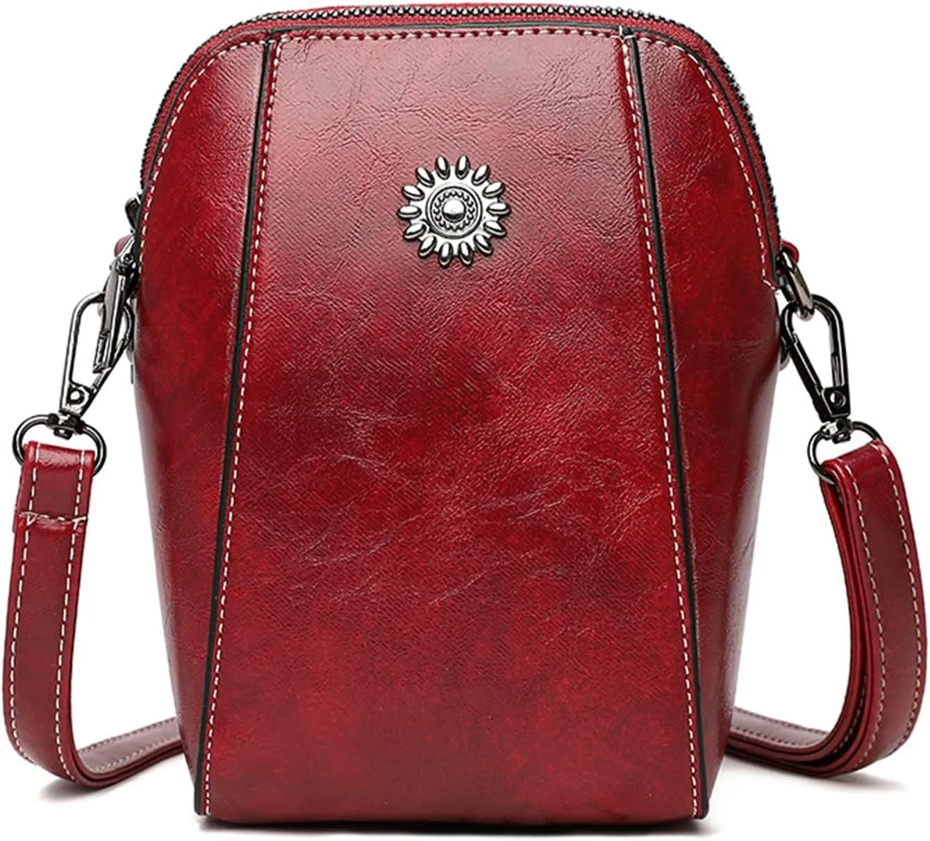 Trendy Purse Stand Up Mobile Phone Bag Leather Crossbody Bag And Clutch Women's Crossbody Vintage