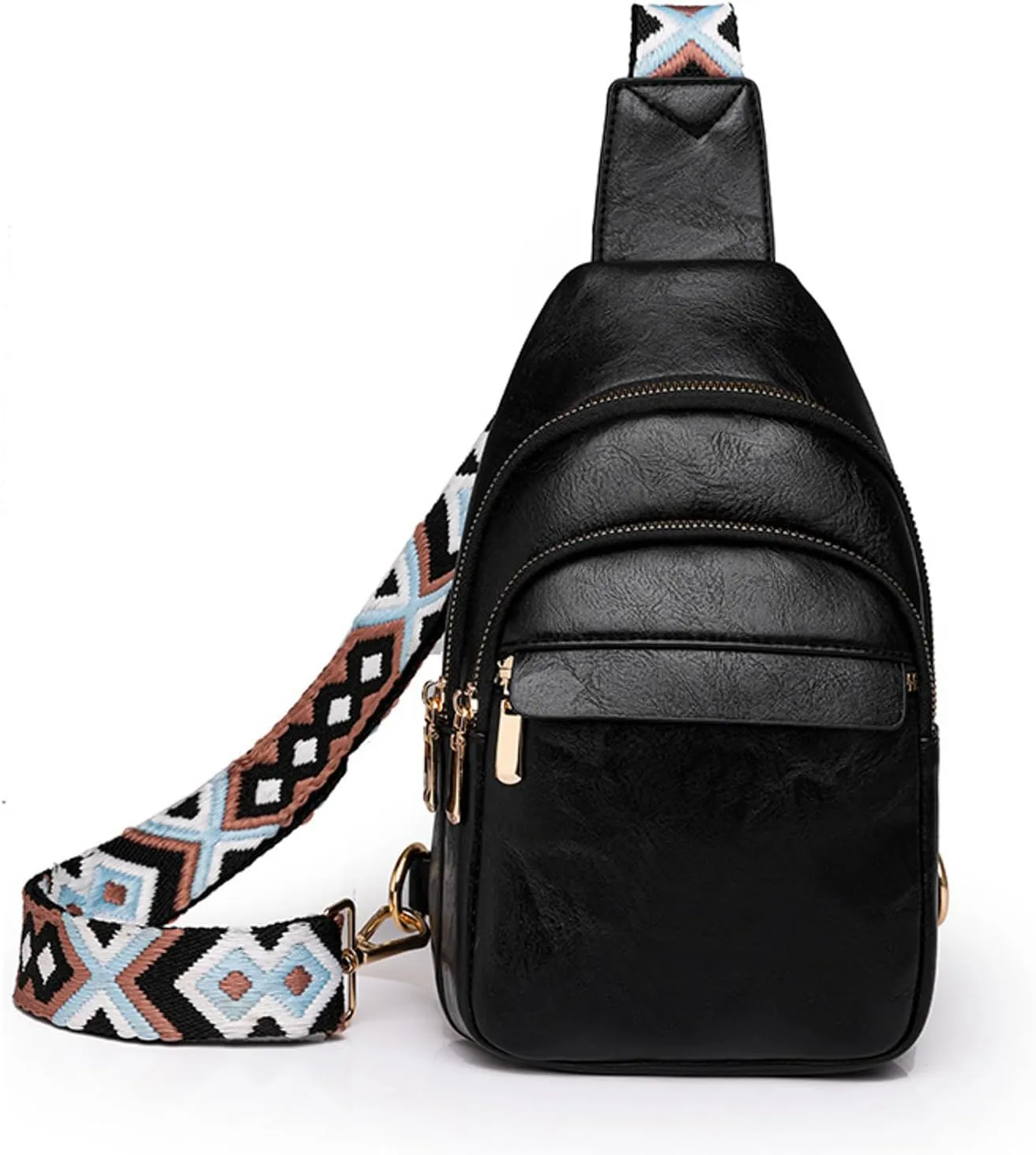 Trendy Sling Bag Bakpack Women Shoulder Bag Fashionable New Pattern Simple Solid Color Practical Layered Large