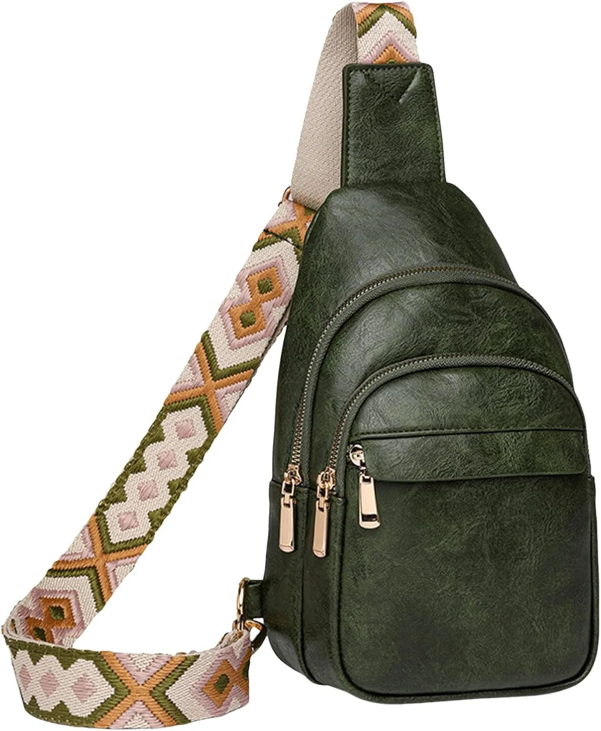 Trendy Sling Bag Bakpack Women Shoulder Bag Fashionable New Pattern Simple Solid Color Practical Layered Large