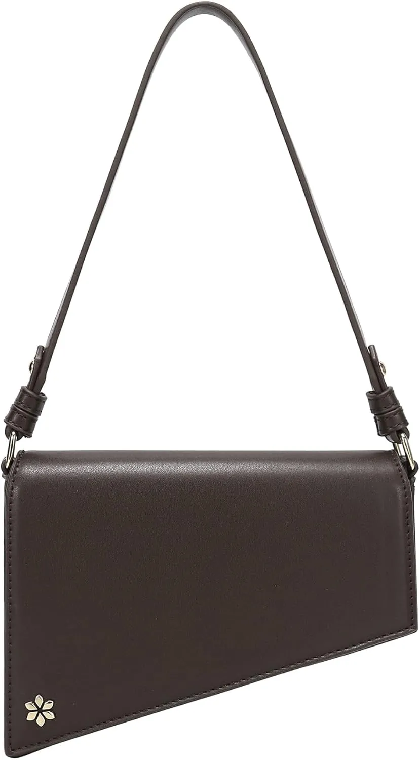 Triangular Geometric Under Arm Hobo Bag - PU Vegan leather