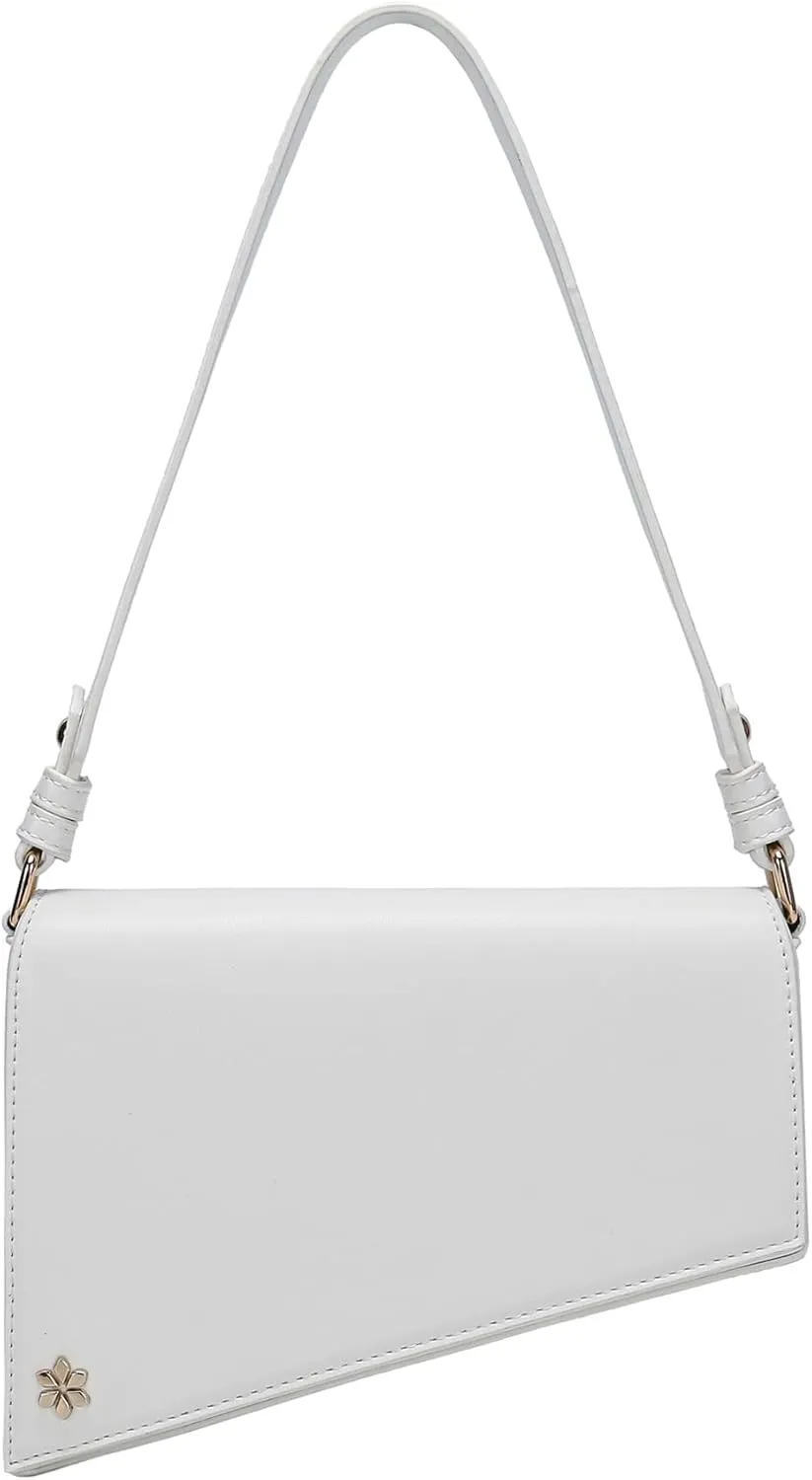 Triangular Geometric Under Arm Hobo Bag - PU Vegan leather