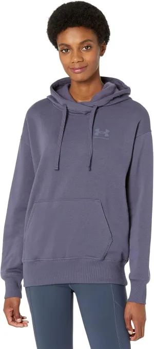 Under Armour Rival Fleece Oversize Hoodie Tempered Steel/Tempered Steel SM (US 4-6)