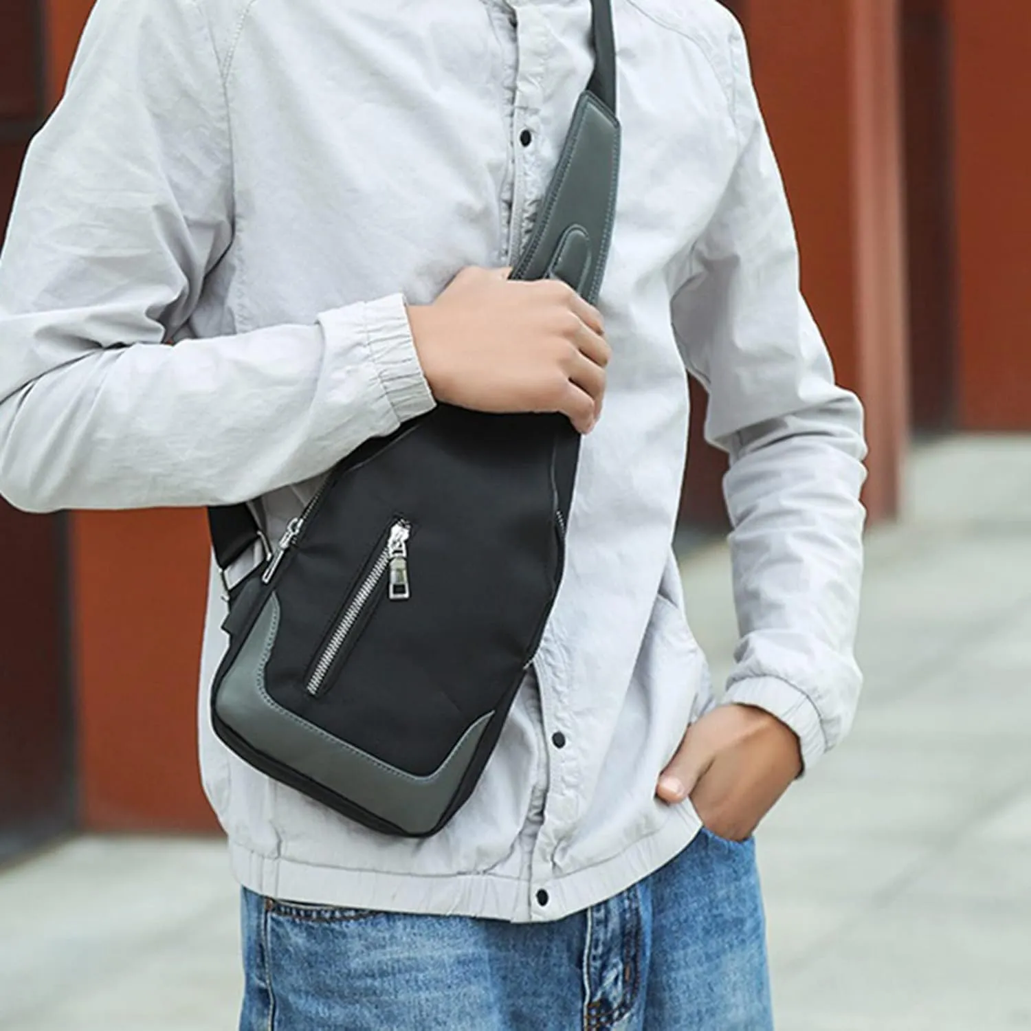 Waterproof Backpack for Men Women Women's Crossbody Travel Purses Built In Wallet Stylish Versatile Bag(Black)
