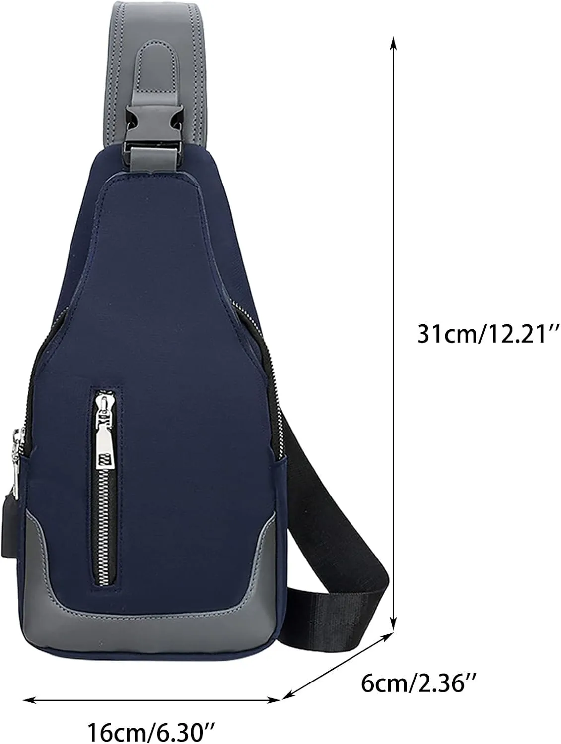Waterproof Backpack for Men Women Women's Crossbody Travel Purses Built In Wallet Stylish Versatile Bag(Black)